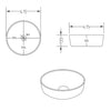 Round Countertop Basin 415mm - Arabella BeBa_17305