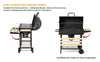 Heavy Duty Large Charcoal Barrel BBQ Grill Garden Barbecue Mini Smoker W/Wheels