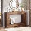 Farmhouse Console Table, 47 Inches Wooden Entryway Console Table with Storage