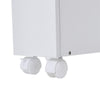 Kitchen Mobile Drop Leaf Dining Table Folding Storage Desk w/1 Drawer 2 Shelves