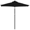 Garden Parasol with Black Steel 225 x 225 x 212 Parasol, Patio , D2R5
