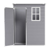 Lockable Outdoor Plastic Garden Storage Shed Bike Tools Shed House Cabin 5x3ft