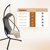 Foldable Garden Hanging Egg Chair w/Stand Outdoor Seat Cloth Swing Hammock Patio