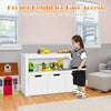 Kids Toy Storage Organizer 3-Drawer Toy Chest Toy Cube Shelf w/Large Open Shelf