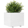 Garden Planter White 80x80x72 Solid Wood Pine J8W9