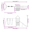 Outdoor Playset Solid Wood Pine
