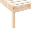 Long Bed Frame without 80x220 Solid Wood Pine G5U4