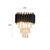 Industrial wall light Black Gold Luxury K9 Crystal Droplets Wall Lamp Hallway UK
