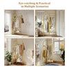 Metal Clothes Rail Adjustable Garment Rack Clothing Storage Organizer Coat Rack