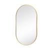 Modern Oval Mirror Wall Mounted Metal Frame Glass Vanity Makeup Bathroom Decor