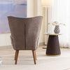 Patchwork Chair, Accent Armchair with Ottoman Single Sofa Chair with Footstool