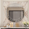 Modern Accent Mirror Wall Mounted Round Mirror Hallway Living Room Bedroom Decor