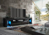 200cm TV Unit I Modern Cabinet TV Stand I Black High Gloss Doors I Free LED