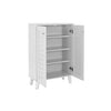 White Shoe Storage Cabinet Cupboard 2 Door Modern Hallway Shoes Rack Furniture