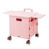 Folding Shopping Trolley Box 55L Camping Picnic Boot Cart Storage Stair Climbing