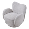 Modern Chenille Swivel Lounge Sofa Chair Single Padded Seat 360° Rotary Chair
