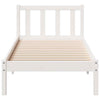 Long Bed Frame without White 90x210 Solid Wood Pine K0Z7