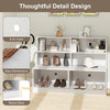 Modern 6-Cube Storage Organizer with 2 Anti-tipping Kits-White