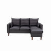 Modern L-Shaped Corner Sofa 2 3 Seater Armchair Couch With Footstool