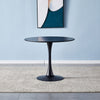 Round Dining Table Pedestal & Velvet Chairs Set Home Family Leisure Negotiation