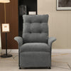 Electric Power Recliner Recliner Chair Grey Fabric Sofa Living Room Armchair