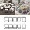 Square Stool 5-In-1 Magic Cube Combination Nesting Ottoman Sofa Foot Rest Stools