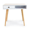 Slim Hallway Console Table Hall Entryway Living Room Modern Furniture Shelf Whit