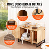 Uimoso Cat Litter Box Enclosure Hidden Litter Box Furniture 31.5"L x 20"W x 22"H
