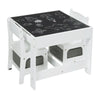 Kids Table and Chairs Set Wooden Preschoolers Children's Table with 2 Chairs Set