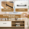 Wooden TV Stand For TVs Up To 139.7 Cm Entertainment Center Console Table