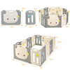 12 Panel Foldable Baby Playpen Kids Safety Play Yard Toddler Activity Center