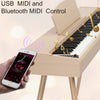 Glarry 88 keys Bluetooth Digital Piano Weighted E-Piano +Stand Pedals Headphone