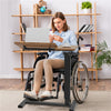 Mobile Tilting Overbed Bedside Desk Adjustable Laptop Cart with Embedded Wheels