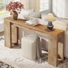 Tribesigns 63 Inch Console Table, Farmhouse Wooden Sofa Table Entryway Table