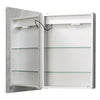 Bathroom Storage LED Mirror Cabinet Dual Mirror W/ Demister Shaver Socket Clock