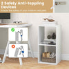 Modern Style Display Shelf 2-Cube Bookcase Set-White