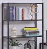 Vintage Industrial Bookcase Large Rustic Shelf Tall Side Cabinet Display Storage