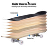 Children 79 x 20 cm Skateboard Complete Cruiser Black