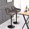 2x Bar Stools Breakfast Comfortable Swivel Gas Lift Kitchen Stool Leather Chairs