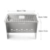 Camping Wood Burning Portable Folding Stainless Steel W5K8
