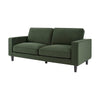 Dusk Soho Dark Olive Matte Velvet 3 Seater Sofa RRP £665