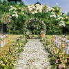 Metal Circle Wedding Arch Frame Moongate Backdrop Free Standing Events Venue UK