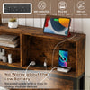 Single Size Heavy Duty Metal Platform Bed with Storage Headboard