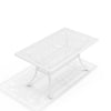 Cast Aluminium Garden Table And Chairs Outdoor Dining Bistro Furniture White Set