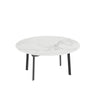 Retractable Dining Table Heavy Duty Sintered Stone Variable Shape for 4-10 Seat