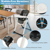 Baby Foldable High Chair Portable Feeding Sleep Playing Chair with wheels