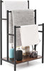 Towel Rack Towel Rail Freestanding Towel Holder Drying Stand with 3 Towel Rails