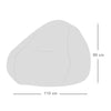 Waffle Slouchbag Adult Bean Bag Chair - Home Lounge & Bedroom Decor - 80 x 110cm