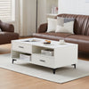 Wooden Coffee Table With Storage High Gloss Sofa End Tabl Living Room