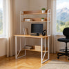 Computer Desk with Storage Shelf for Student Study Working Writing Home Office